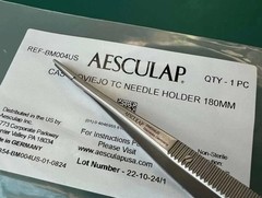 LOT OF 5 AESCULAP BM004US CASTROVIEJO TC NEEDLE HOLDER 7″ (18cm)