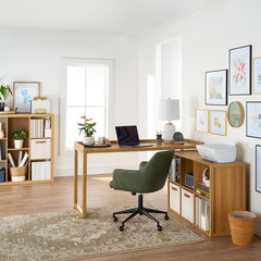 Greyson Office Chair Olive Upholstered Swivel Adjustable Desk Chair