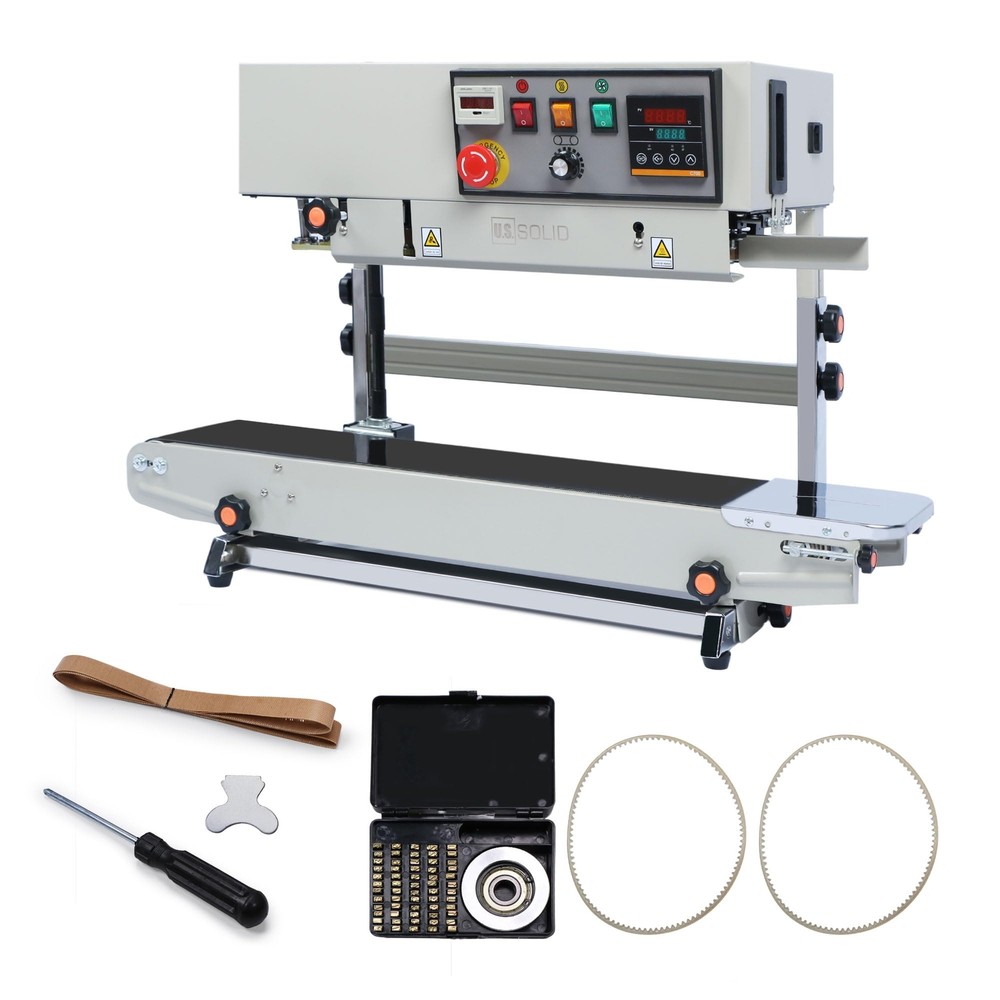 U.S. Solid 0.02 – 0.08 mm Vertical Continuous Bag Band Sealer Sealing Machine