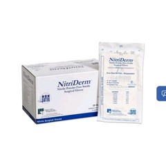 NitriDerm Nitrile Powder-Free Sterile Surgical Gloves Size 8.0, MPN 135800