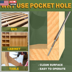 Pocket Hole Screws 1-1/4 Inch, 600 PCS Interior Pocket Screw #8 X 1-1/4″, Coarse