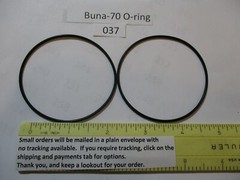 037 O-ring. 2-1/2″ ID x 2-5/8″ OD x 1/16″ thick. Buna-70. Quan 2.