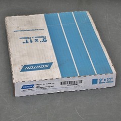 (50) Norton T461 Sanding Sheets 66261101170, 9″ x 11″, 80 Grit, Silicon Carbide