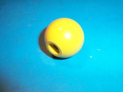 NEW YELLOW 1.500 Ball Knob Handle 3/8″-16 YELLO Polymer PLASTIC Thread Machinery