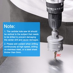 Metal Hole Saw Carbide Cutter 115mm / 4-1/2″ Dia for Stainless Steel Metal