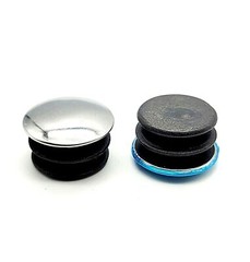 4/8/12/20pcs Round Tubing Plugs For 1″ OD Pipe Silver Cap Hole Cover Snap in US