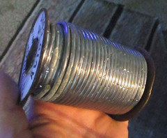 VINTAGE OATEY ACID CORE SOLDER 40% TIN 60% LEAD / APPROX 4 POUNDS