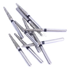 100 Pcs Dental FG Diamond Burs for Abrade Crown Cavity Preparation TR-13S