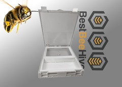 AWESOME Bee Hive Cover w/ Feeder & Inspection Window. No Need to Smoke Bees!