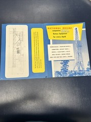 VTG 1940s National Supply Co Products Features T-25 Consolidated Rig Manual Book
