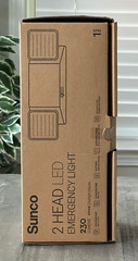 Sunco – 2 Head LED Emergency Light 230 Lumen 6000K Daylight Deluxe White 1 Pack