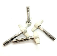 3/8″ Thumb Screw T Bolts Gray Plastic Tee Wing Clamping Knob Stainless Steel