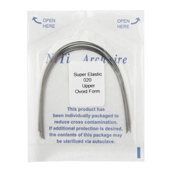 10pcs/pk Orthodontic Arch Wire Niti Stainless Steel Round Rectangular Natural
