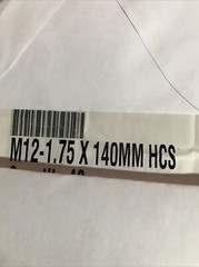 (10) Hex Cap Screw Bolts 8.8 Zinc Plated Metric, M12 x 1.75 x 140mm Length HCS