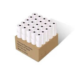 (50 Coreless Rolls) 2 1/4 x 85 Thermal Receipt Rolls Fits Verifone VX520, VX 570