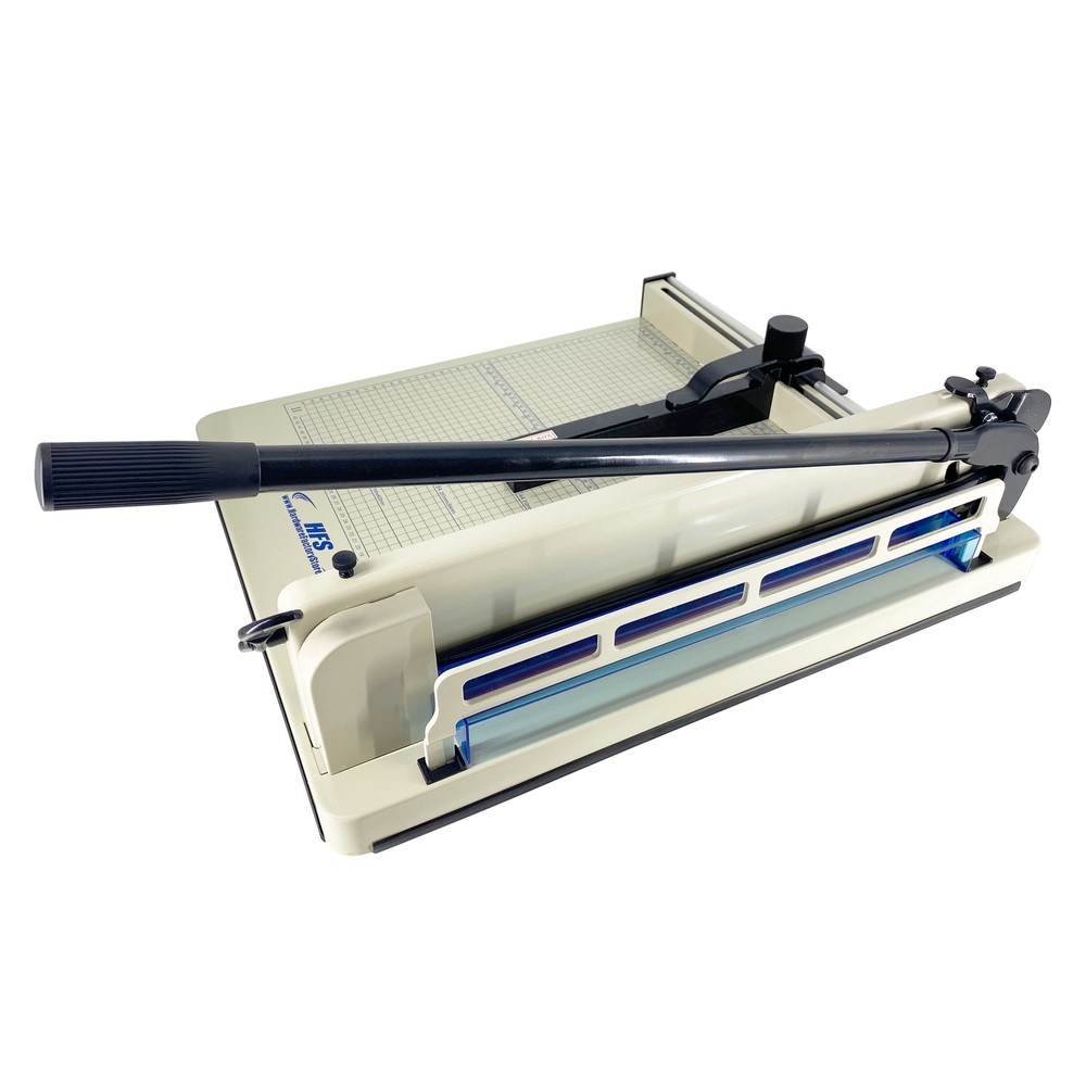 HFS Heavy Duty Guillotine Paper Cutter – 17″ Commercial Metal Base A3/A4 Trimmer