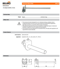 Damper Shaft Extension – BELIMO AV6-20