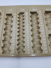 MMF Industries Countex II One-Piece Plastic Coin Counting Tray/Coin Sorter GUC