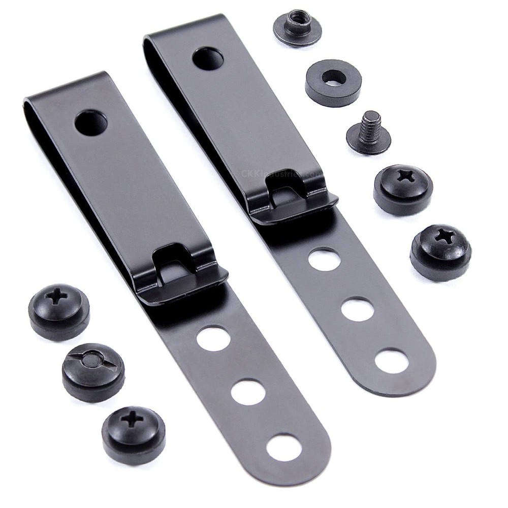 HolsterSmith Universal Metal Belt Clip for Holster Making – (Model 5) – (3-Ho…