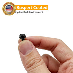 #8 X 1/2″ Gutter Screws Hex Head Self-Tapping Screws Black Ruspert Finish, 100 P
