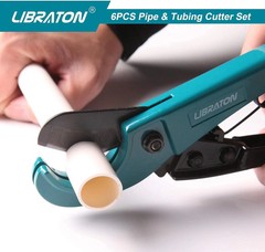 Libraton PVC Cutter 1-5/8″，PVC Pipe Cutter, Pex Cutter 1-1/4″, Mini Tube Cutter