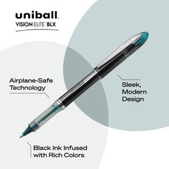 uni-ball Vision Elite BLX Infusion Rollerball Pens Fine Point Micro Tip, 0.5m…