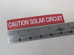 pack of 20 Caution Solar Circuit Vinyl Label UV Rated PV decals / stickers