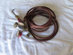 Vintage TurboTorch Acetylene Torch kit w/ Prest-O-Lite Gauge
