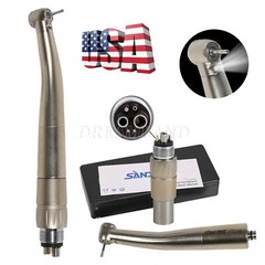 NSK Style Dental LED Fiber Optic High Speed Handpiece / With 6Hole Quick Coupler