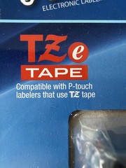 TZe-231 Tape Brother P-Touch Electronic Labeling System, 12mm (1/2”), Lot of 3