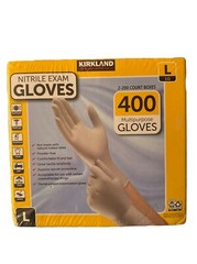 Kirkland Signature Nitrile Exam Multipurpose Gloves, Large – 200 Count