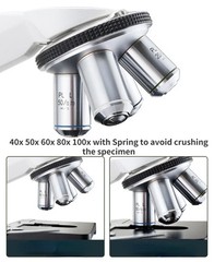 2.5X-100X Infinity Metallographic Biological Microscope Objective Lens RMS Plan