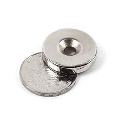 Lot 25mm x 5mm Hole 5mm Strong N35 Countersunk Ring Rare Earth Neodymium Magnet