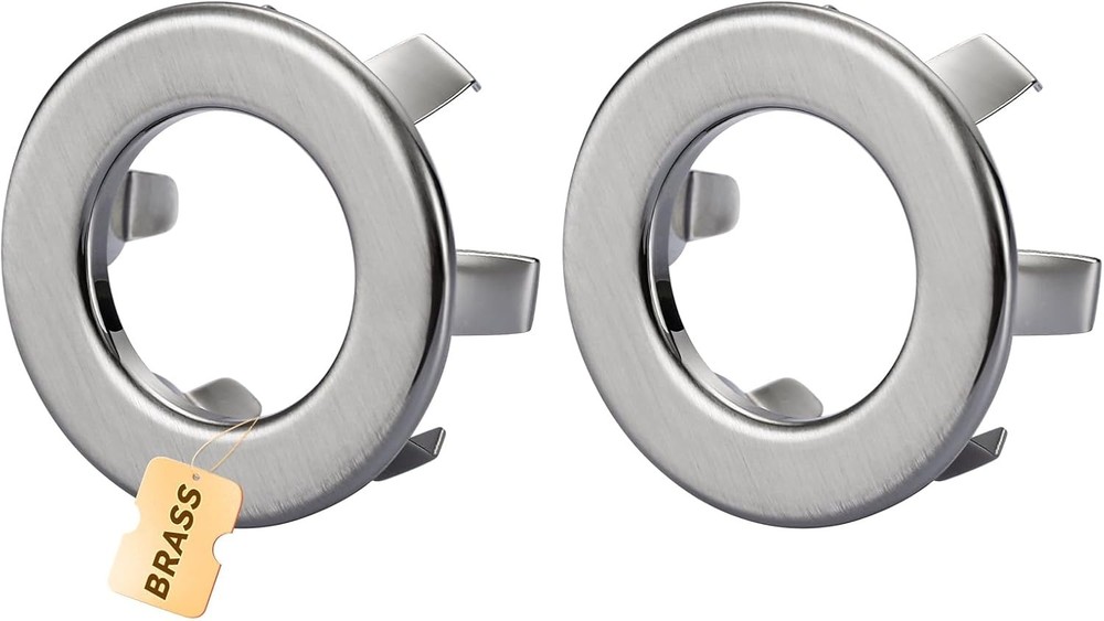 Sink Overflow Ring Brushed Nickel: ARCORA 2 Pack Solid Brass Bathroom Vessel Sin