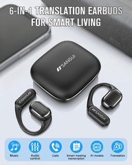Translation Earbuds 6-in-1 Bluetooth 6.0 Real Time AI 42H Playtime Inglés