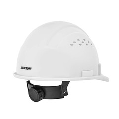 Jackson Safety Advantage Front Brim Hard Hat, Vented, 4-Pt. Ratchet Suspension