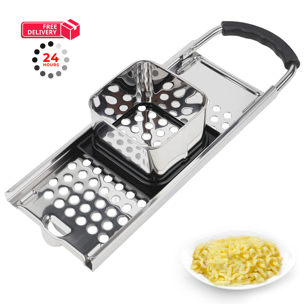 Premium Grade Stainless Steel Spaetzle Maker with Comfort 11 x 33cm, Sliver