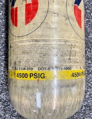 2004 Survivair 45min Air Only 4500 PSIG Tank L65G-1 Cylinder PaintBall Rifle