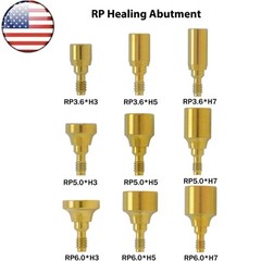 US Dental Nobel Healing Abutment Caps RP Fit NOB Active ∅3.6/5.0/6.0 H3/5/7mm