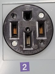Square D PAK-55C RV Power Outlet 70A 120/240V 1 Phase 3 Wire Series 1 Raintight