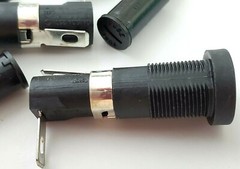 Lot of 4 Littelfuse H345621 Panel Mount Enclosed Fuse Holders For 5x20mm Fuses