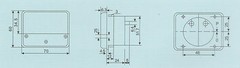 DC 200A Analog Ammeter Panel AMP Current Meter DC 0-200A 60*70MM with Shunt