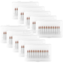 12pcs/kit Dental 0413 Brownie Polishers Friction Grip FG Burs Mini Points 1.6mm