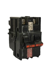 Federal Pacific FPE NA240 2 Pole 40 Amp Stab Lok Circuit Breaker – Red Handle