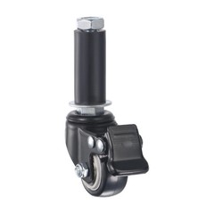 4pcs Swivel Expanding Stem Caster with Brake 1.5″ Diameter 88Lbs Load Capacity