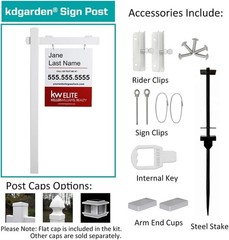 Vinyl PVC Realtor Sign Post 6ft – Open House Yard