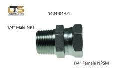 1/4″ Male Pipe NPT x 1/4″ Female Pipe Swivel NPSM 1404-04-04 FOUR PACK!!!