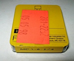 Lot of 4 Bussmann Fuses, MDA-6-1/4, New