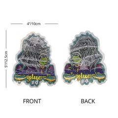 100 pcs Cartoon Shapes Mylar Bags Zip Seal Bags Resealable Candy Baggies 3.5g