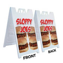 A-frame Sidewalk Sloppy Joes 24″ x 36″ Double Sided A-Frame Sidewalk Sign